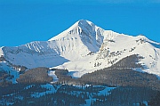 Big Sky Montana looking at Lone Peak Mountain