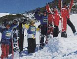 kids having fun on snow