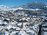 top view of the Gstaad valley