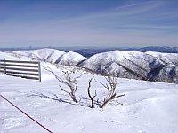 Looking beyond Mt Hothams boundaries.