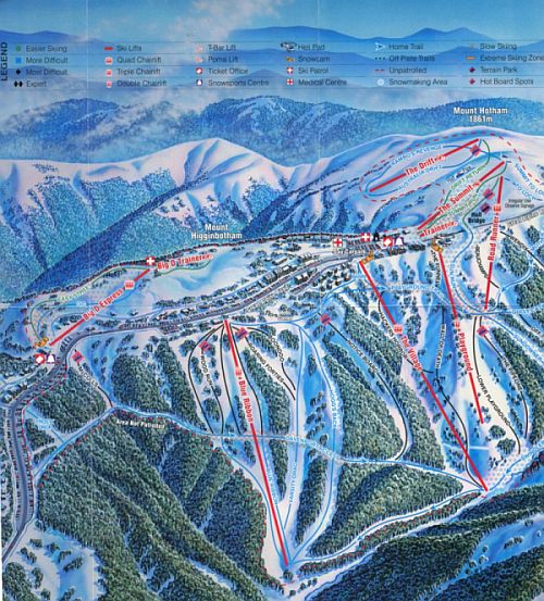 page 2, hotham trail map, left side of it page 2, hotham trail map, left side of it