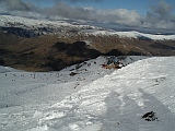 cardrona chalet in the backdrop