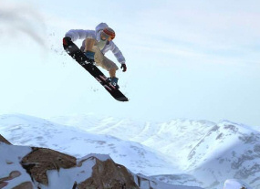 flying on a cheap snowboard flying on a cheap snowboard