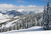 Ski Vail Colorado,looking down Hunky Dory